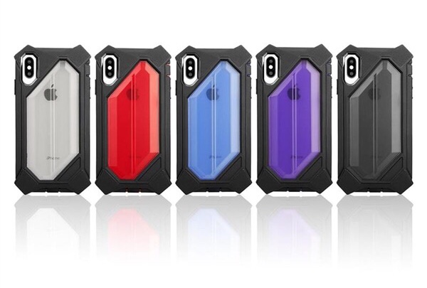 translucent color two in one phone case