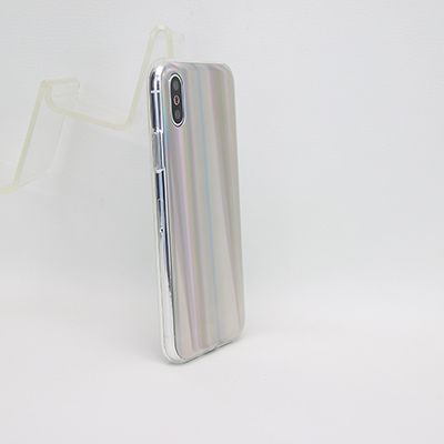 gradient aurora white phone case