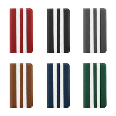 striped pattern pu leather case