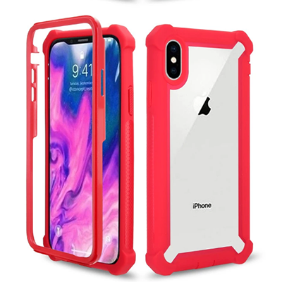 red hybrid phone case