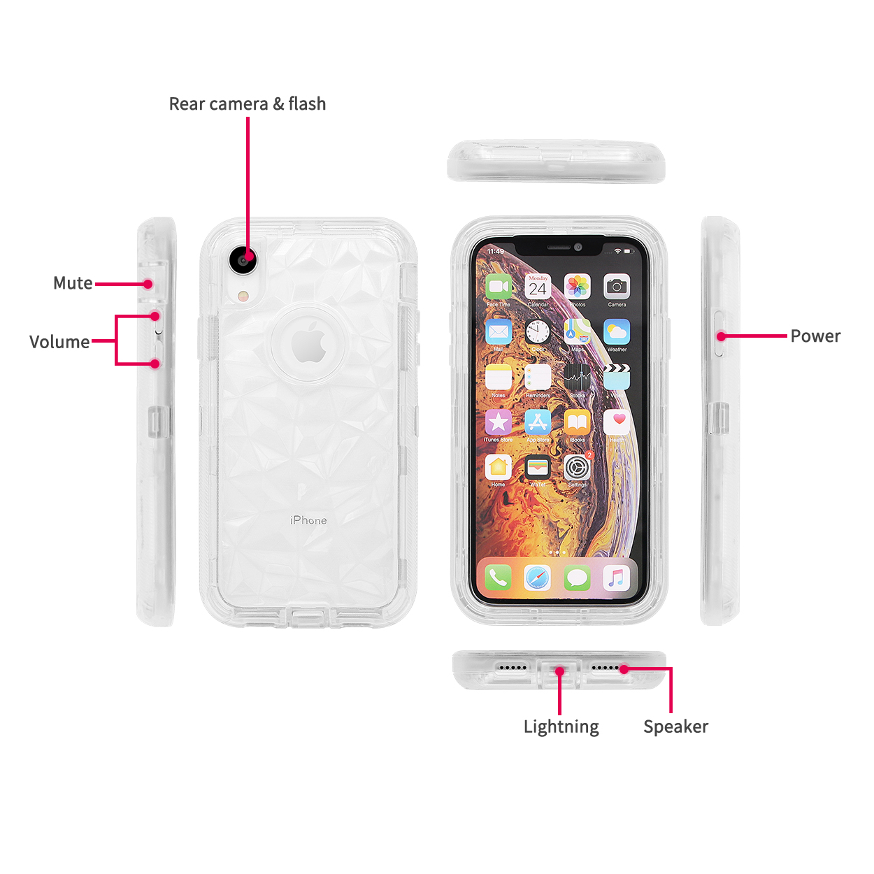 detachable hybrid phone case