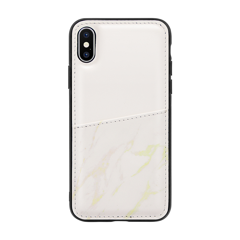 white marble pattern PU leather case