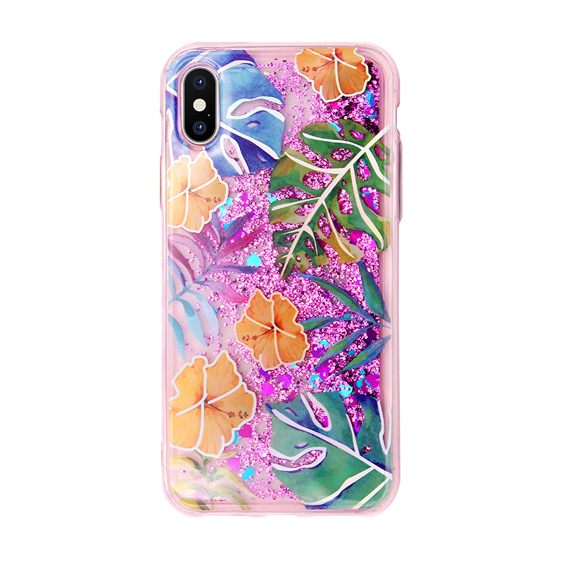 leaves pattern quicksand case