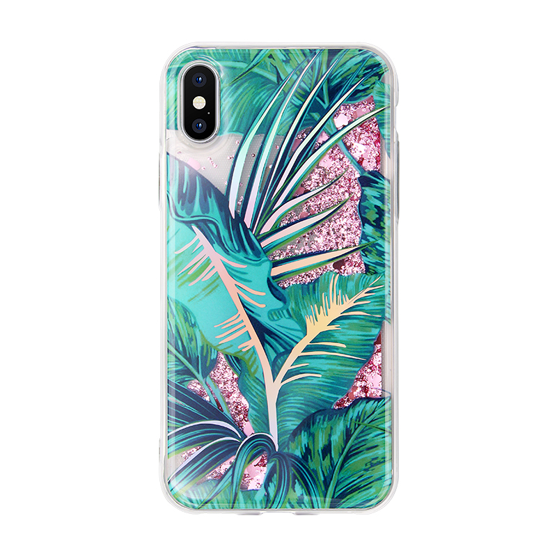 leaves pattern quicksand case
