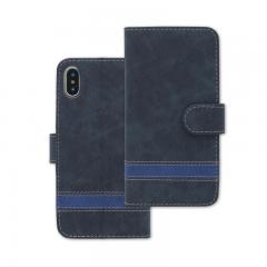 Stripe PU Leather Flip Phone Case With Card Slot