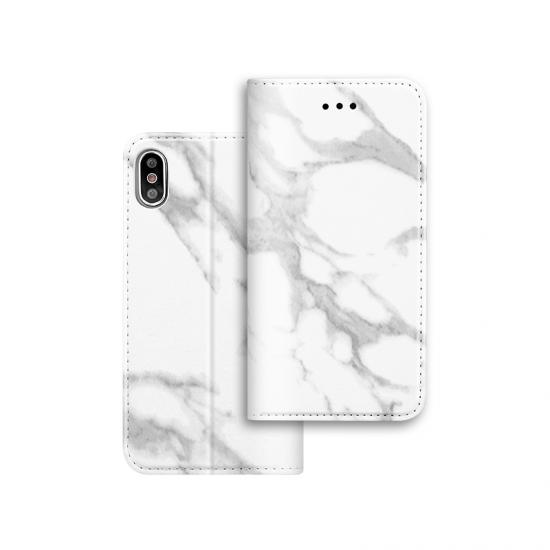 marble pattern flip PU leather case with card slots