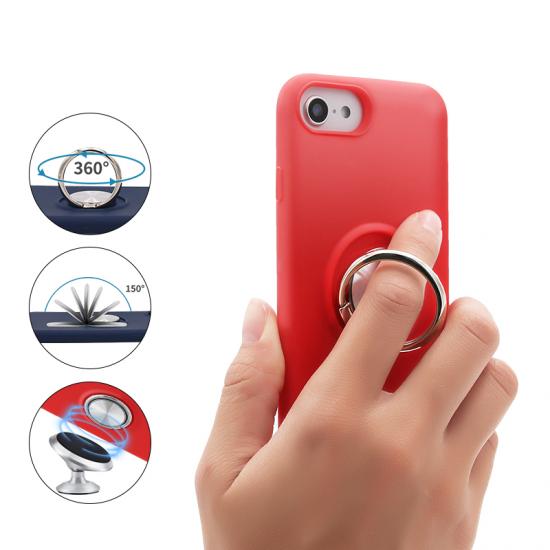 TPU Mobile Phone Case with metal ring holder