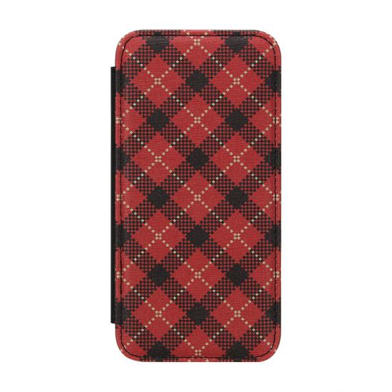 Non-slip Classic style  Grid wallet Phone case