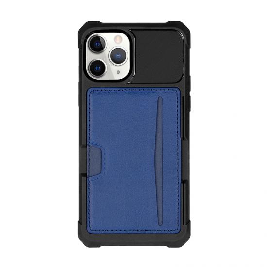 Customized leather card slot  Hybrid Phone case for Iphone