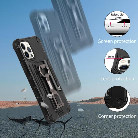 Customized shock proof kickstand Hybrid Phone case for Iphone