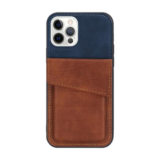 PU leather phone case with flip card bag
