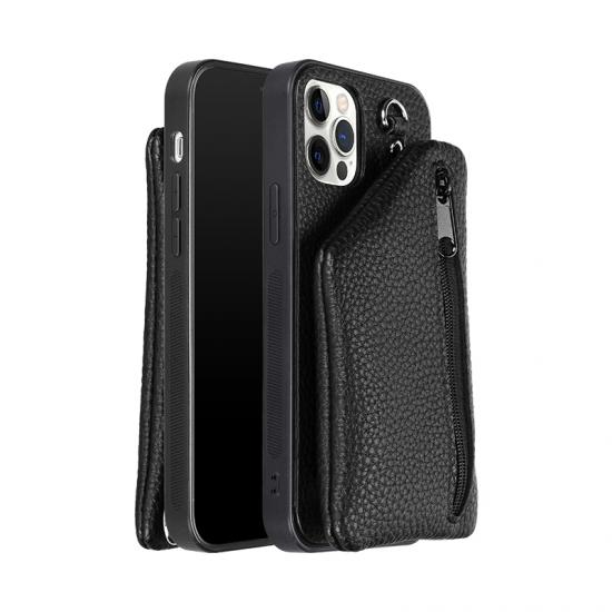 cellphone case with zipper wallet for iphone 12