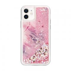 soft shinny glitter chips TPU mobile phone case for Iphone 12