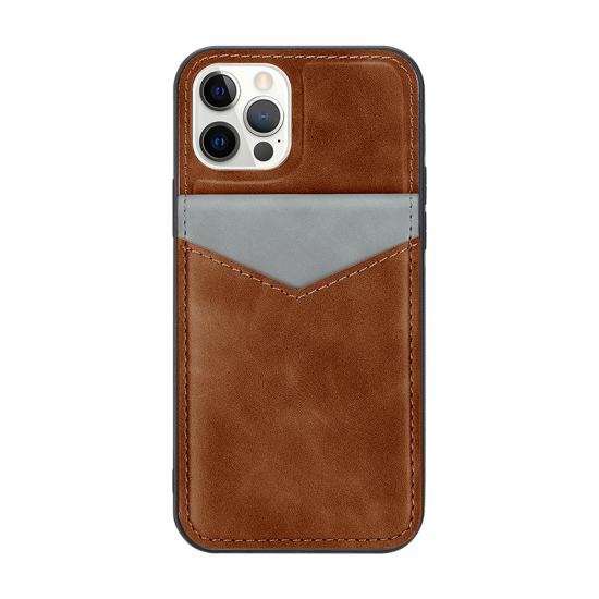 Flip card holder wallet leather case for iphone 12