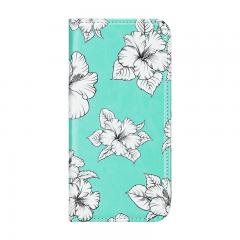 magnetic flip flower pattern wallet PU Leather case for iphone