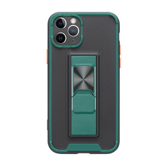 shock proof non-slip Hidden  kickstand Hybrid case for Iphone