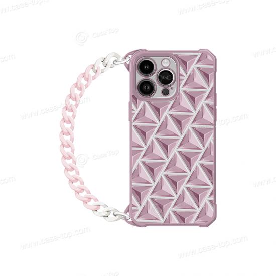 Wholesale Custom TPU Diamond shape electroplating Phone case for iPhone