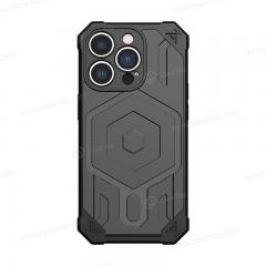 Wholesale Custom TPU+PC hexagon Military anti-fall phone case