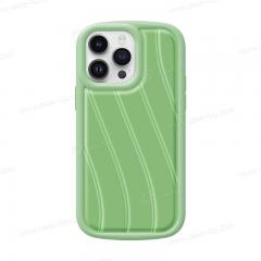 Wholesale Custom Embossed Wavy stripe TPU Soft phone case 3