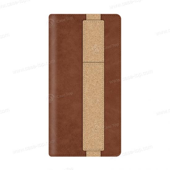 Wholesale Custom Cork pen slot clamshell leather phone case