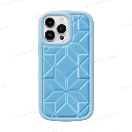 Embossed Geometric pattern TPU Soft phone case
