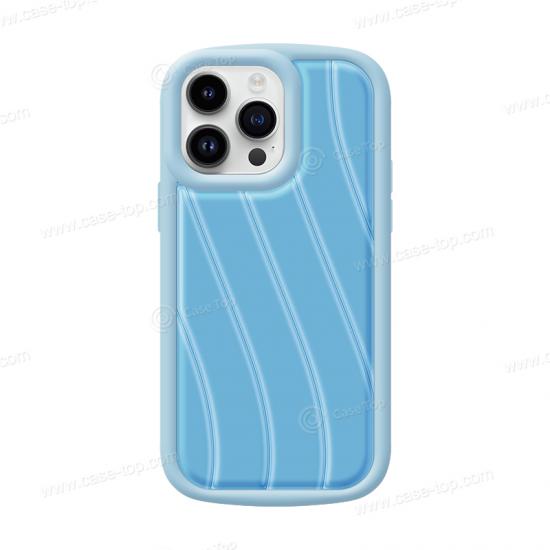 Wholesale Custom Embossed Wavy stripe TPU Soft phone case 2