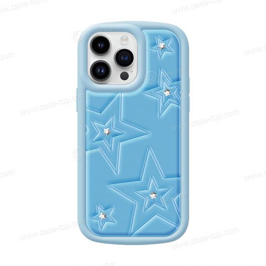 Wholesale Custom Embossed Star pattern TPU Soft phone case