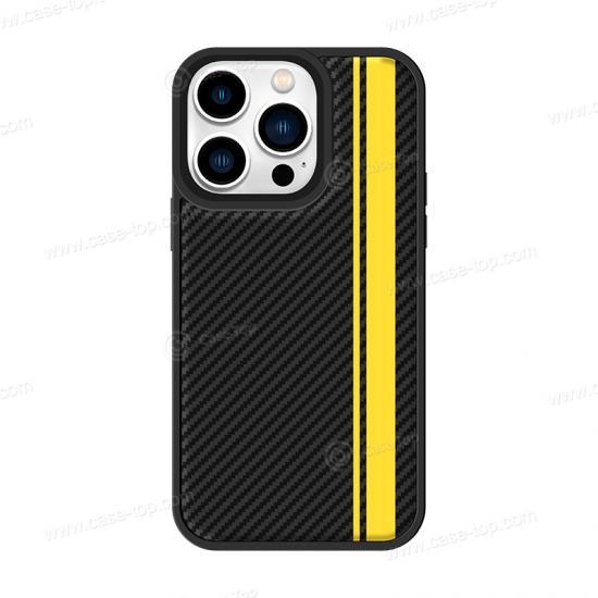 Wholesale Custom PU leather Carbon fiber pattern phone case for iPhone