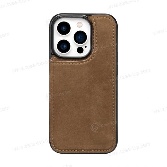 Wholesale Custom Genuine leather flip Hidden Card Slot phone cover